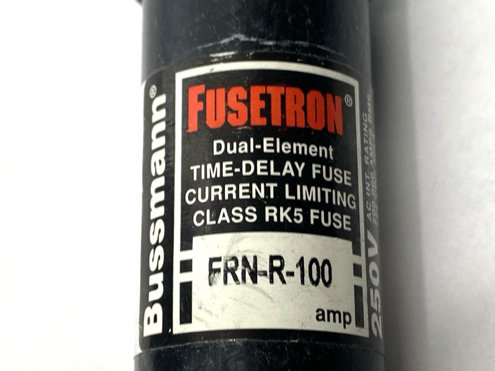 Bussmann Fusetron FRN-R-100 Time Delay Dual Element Fuse Class RK5 250V 100A - Maverick Industrial Sales