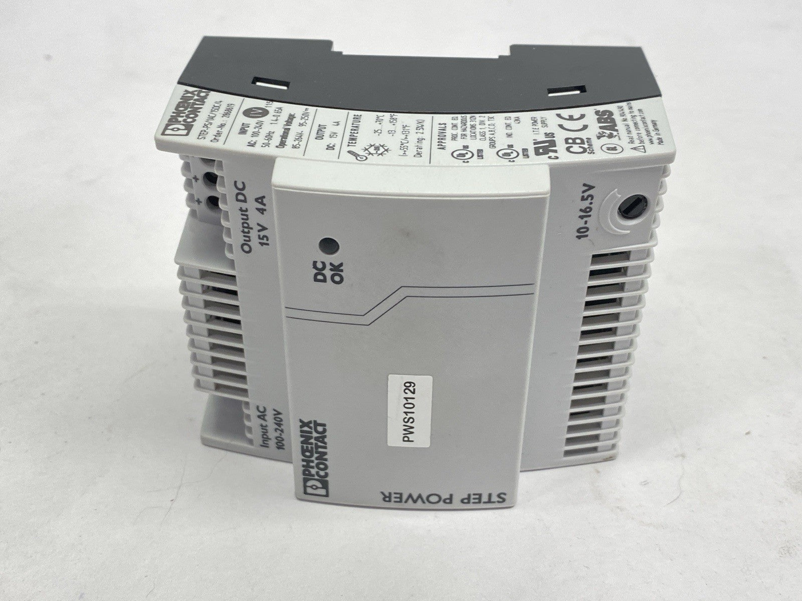 STEP-PS/ 1AC/15DC/4 | Phoenix Contact Power Supply Unit 4A 15V 2868619 - Used - Maverick Industrial Sales