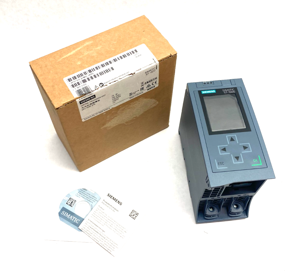 Siemens 6ES7 515-2FM01-0AB0 SIMATIC S7-1500F CPU Unit 1515F-2 PN, 750kB 3Mb - Maverick Industrial Sales