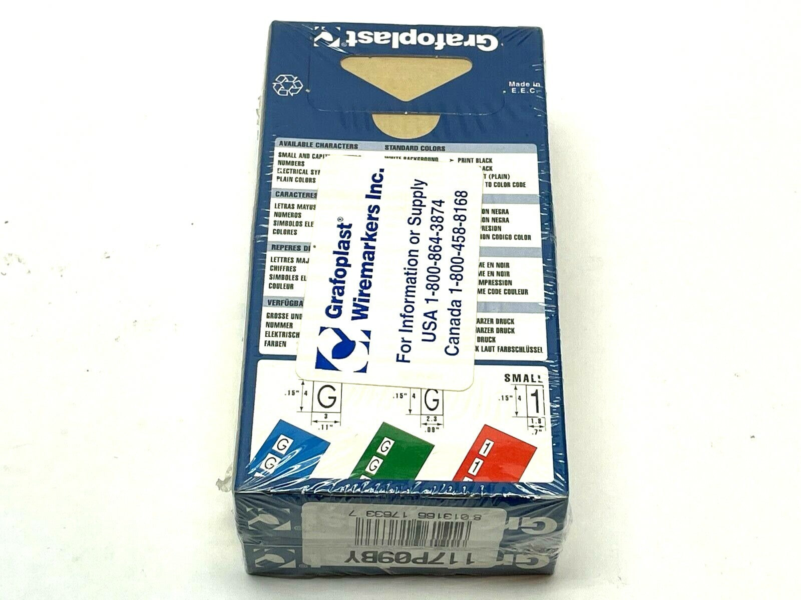 Grafoplast 117P09BY Wiremarker Strips LOT OF 50 - Maverick Industrial Sales