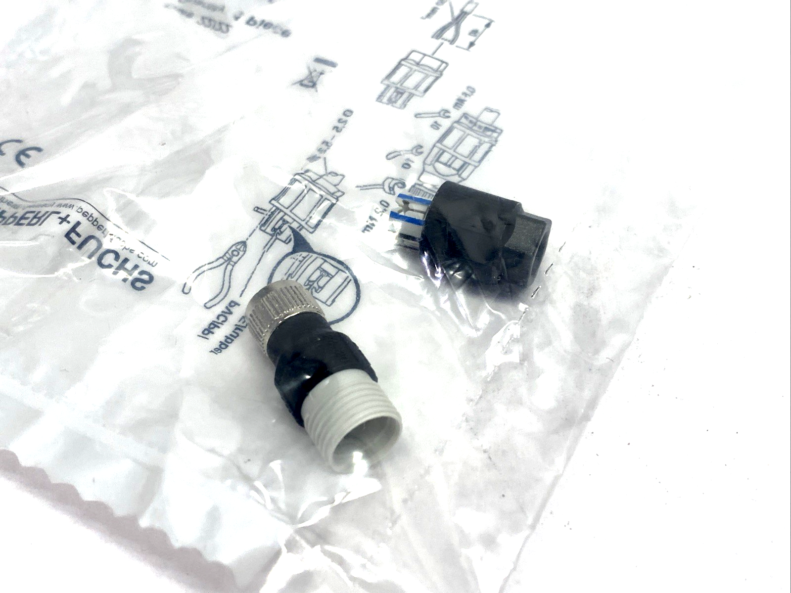 Pepper+Fuchs V3-GM-Q4 Female Connector, Field Attachable M8 3-Pin 258191 - Maverick Industrial Sales