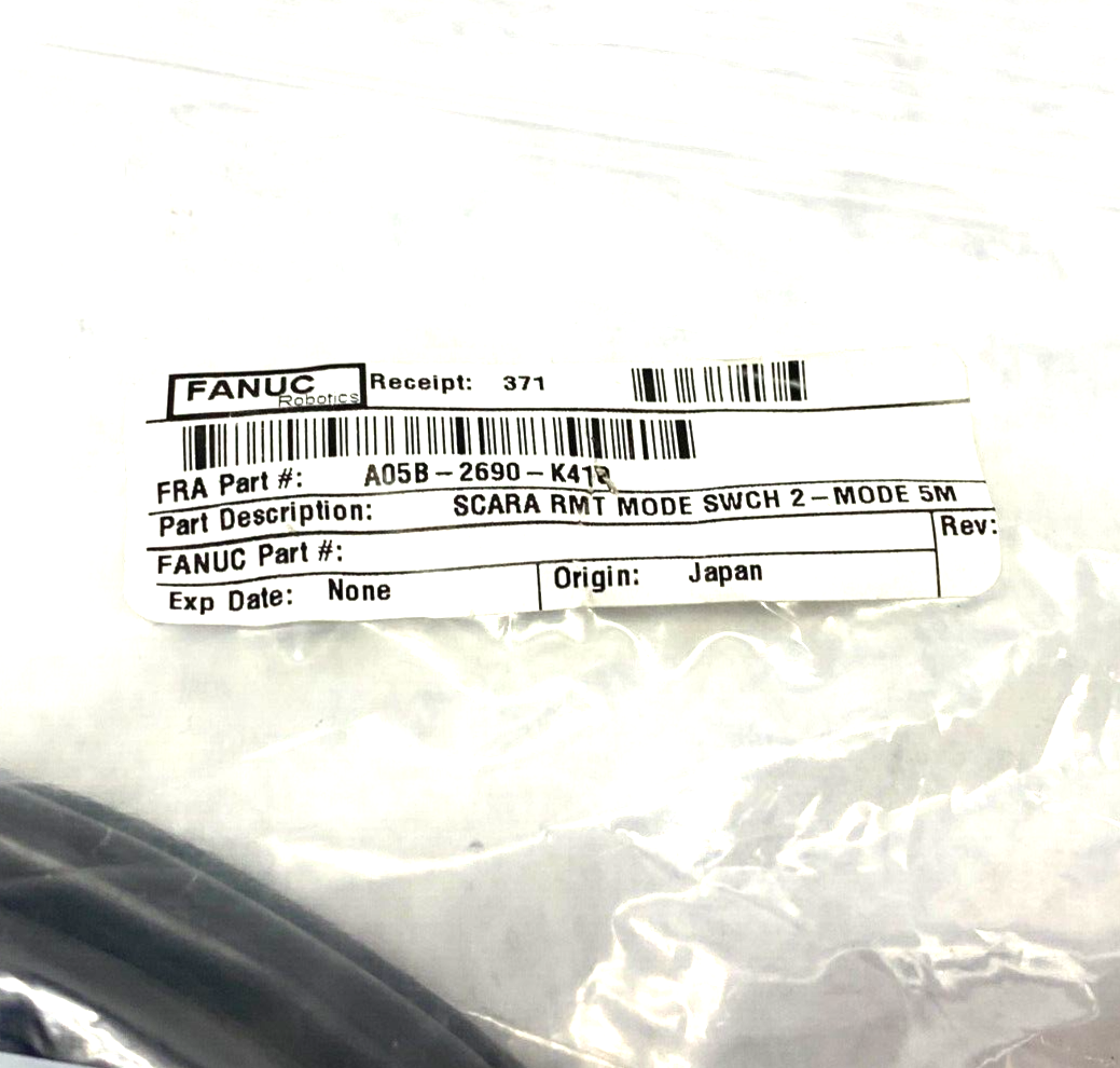 Fanuc A05B-2690-K410 Scara Robot Mode Switch Cable Assembly - Maverick Industrial Sales