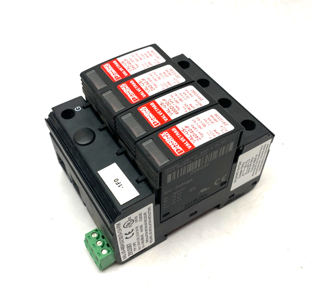 Phoenix Contact VAL-US-480HLD/30/3+1V-FM Surge Protection Device 4-Chan 2910387 - Maverick Industrial Sales