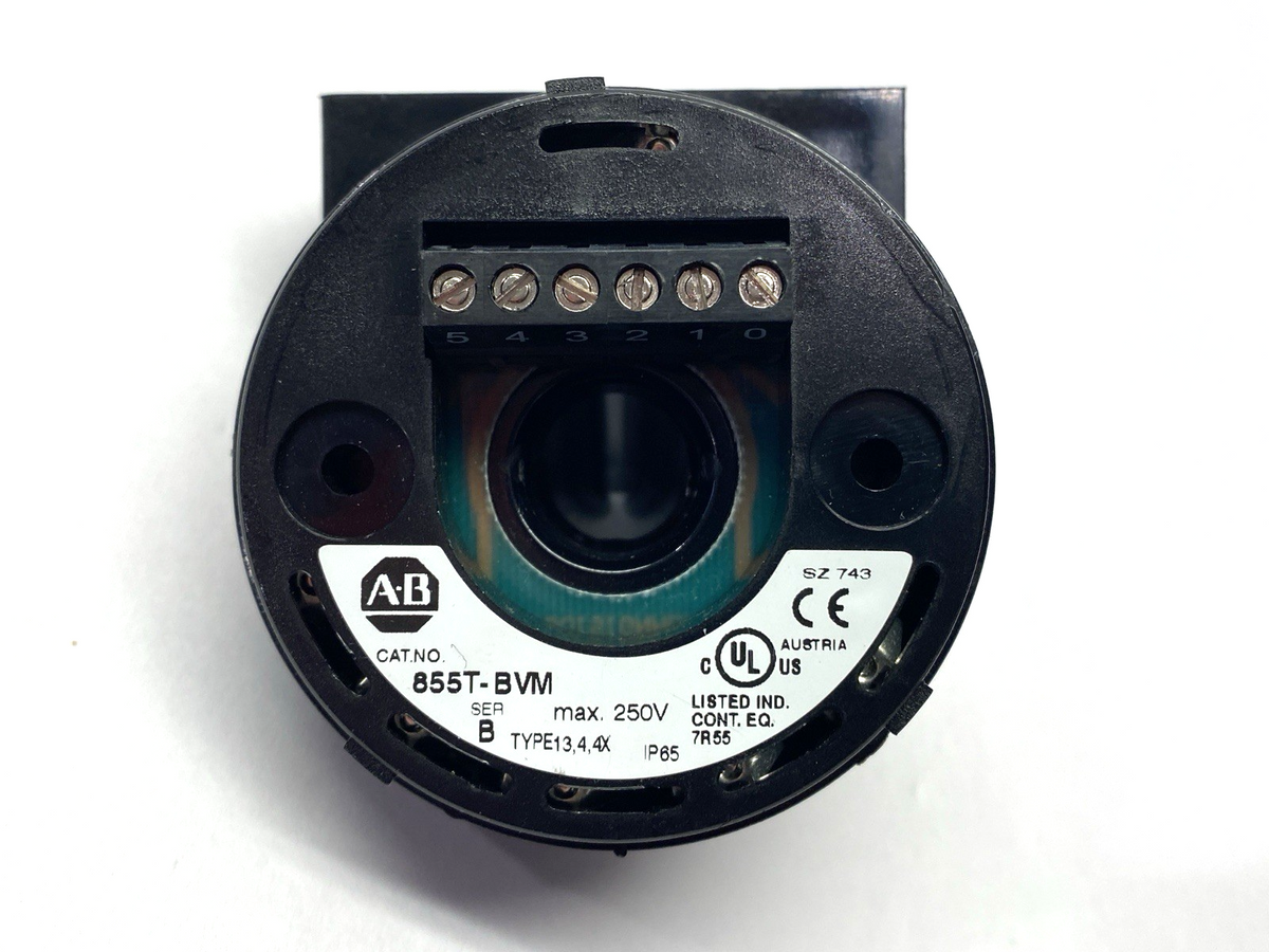 855T-BVM | Allen Bradley Ser. B Stack Light Mounting Base 70mm 250V - Used - Maverick Industrial Sales