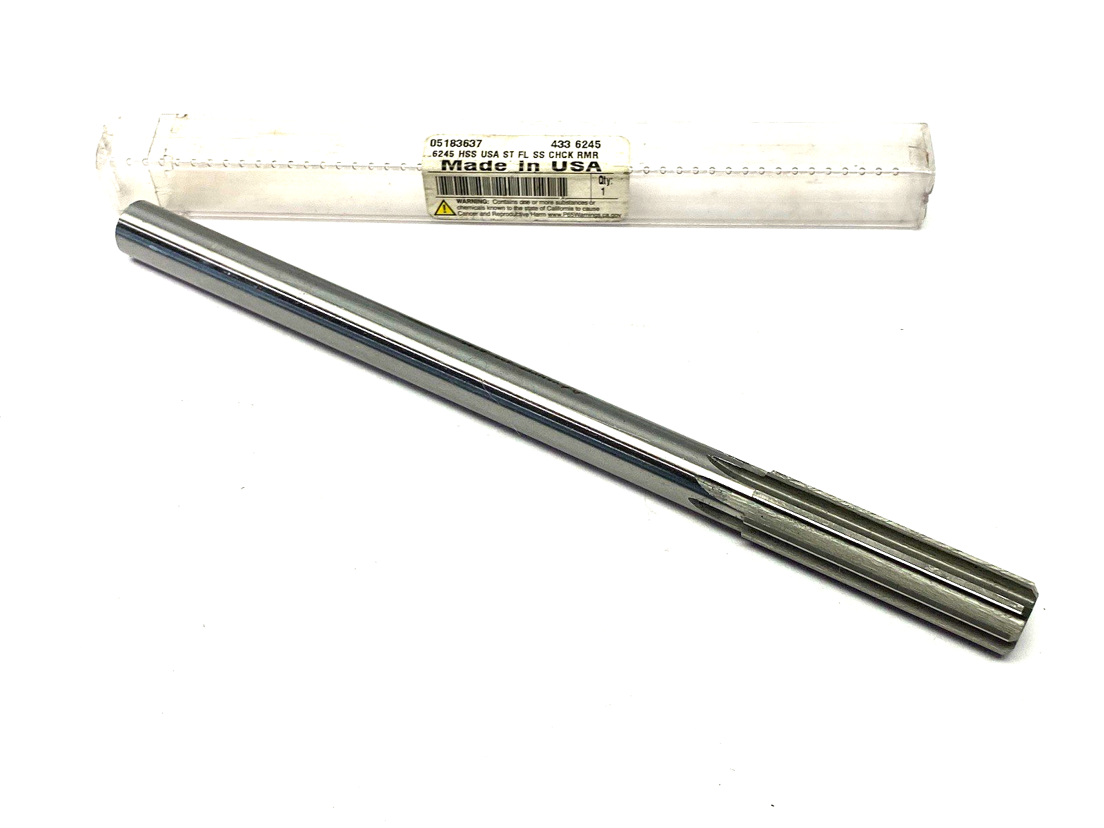 Yankee Reamer 433-0.6245 Chucking Reamer: 0.6245", 9" OAL, 2-1/4" Flute Length - Maverick Industrial Sales