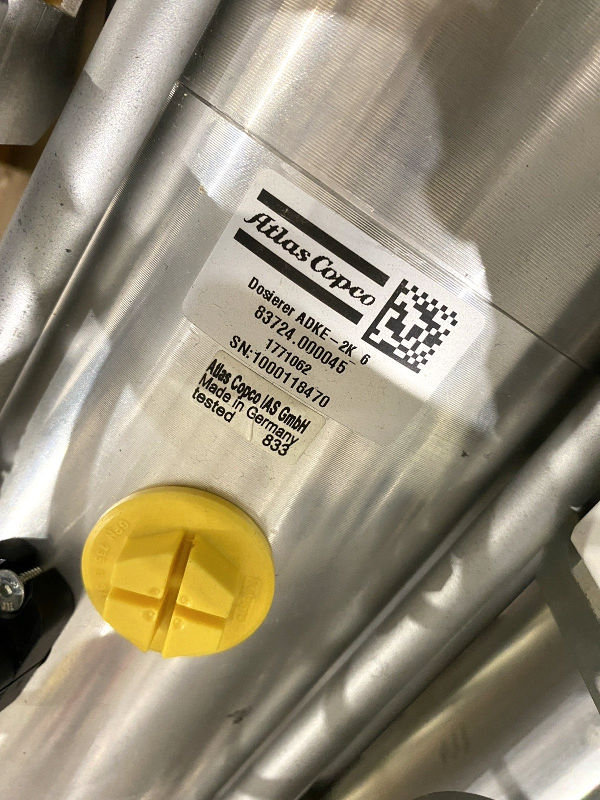 Atlas Copco 83724.000045 80CC SCA Tandem Dispense Meter (Needs Repair) - Maverick Industrial Sales