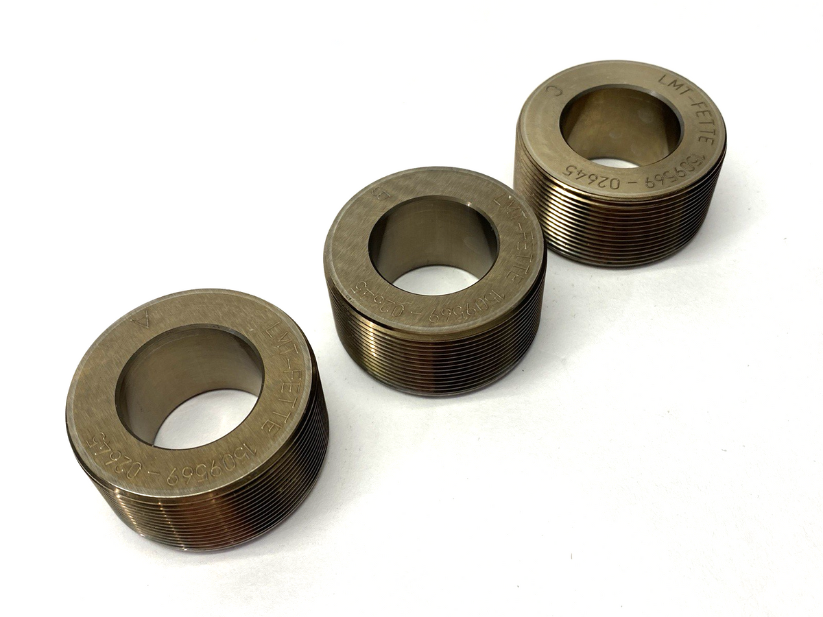 LMT Fette 1509569 Thread Roll M8-M10X1.25 1K Rolls 2 Head LOT OF 3 - Maverick Industrial Sales