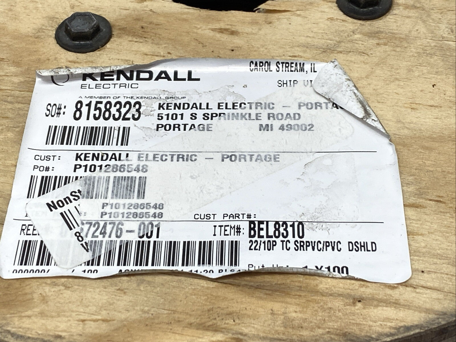 Belden 8310 Computer EIA RS-232 Cable PVC 10/PR 22AWG 7x30 Gray 35FT SPOOL - Maverick Industrial Sales
