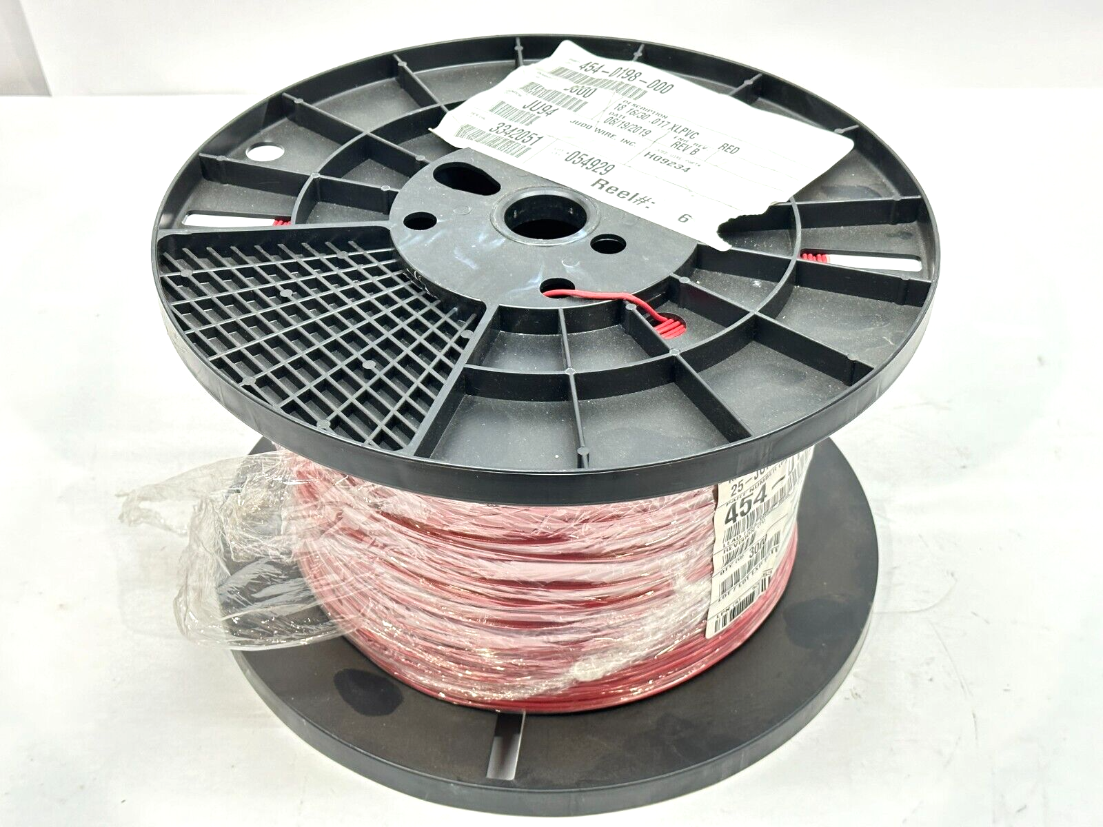 Judd Wire 454-0198-000 Wire 18AWG 16/30 .017 XLPVC H09234 3000ft Spool - Maverick Industrial Sales