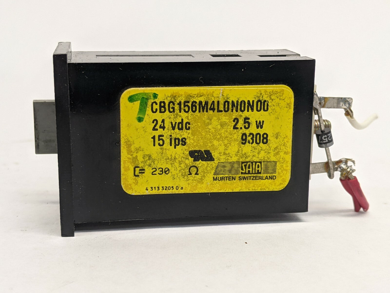 Saia CBG156M4L0N0N00 Electromechanical Counter 5 Digit Manual Reset 24VDC - Maverick Industrial Sales