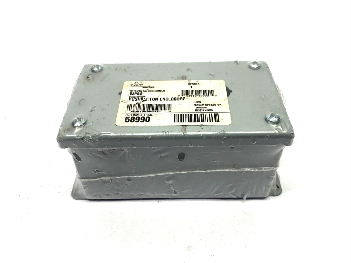 Hoffman E2PBG Pushbutton Enclosure, Type 12, 2PBx22.5mm 58990 - Maverick Industrial Sales