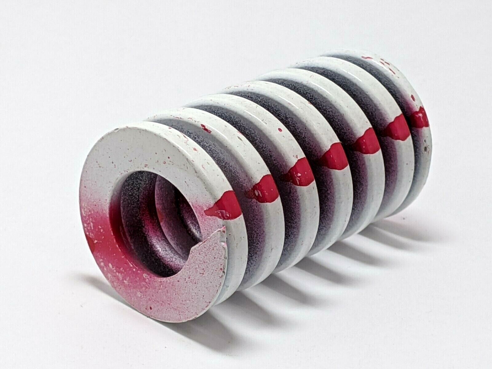 Associated Spring Raymond 205-608 Red/White Die Spring 32mm x 2”, 16mm Rod Dia. - Maverick Industrial Sales
