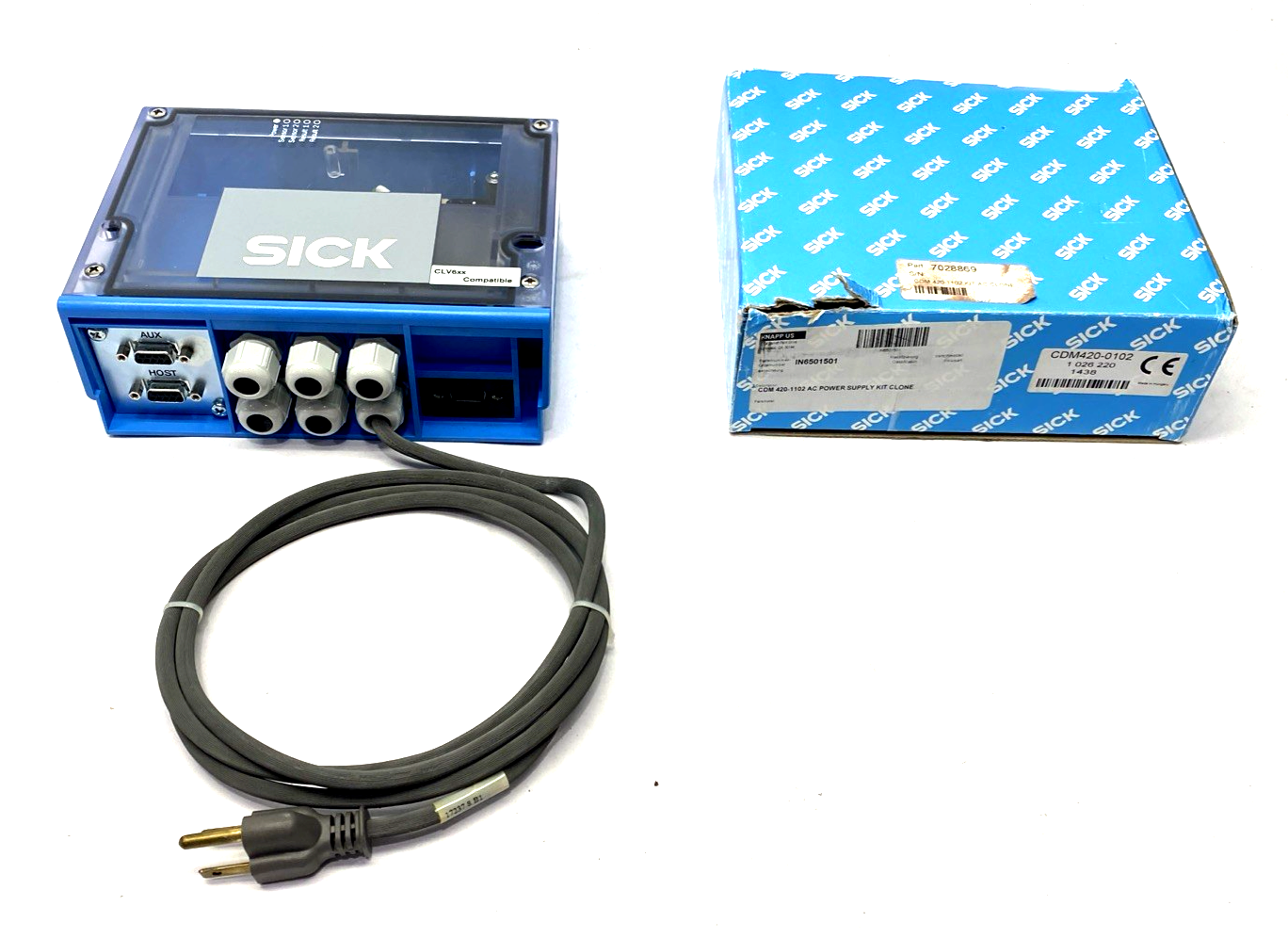 Sick CDM420-0102 CDM Junction Box/Power Supply CLV6xx, DB15 DB9, 1026220 - Maverick Industrial Sales