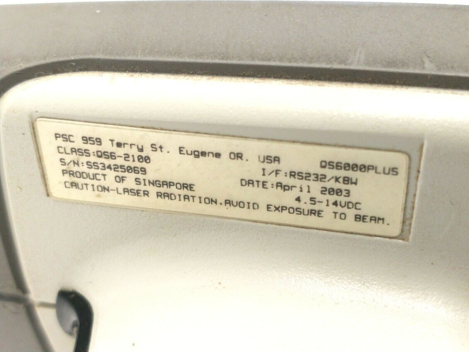 QS6000PLUS | PSC Quick Scan PLUS Handheld Barcode Scanner - Used - Maverick Industrial Sales