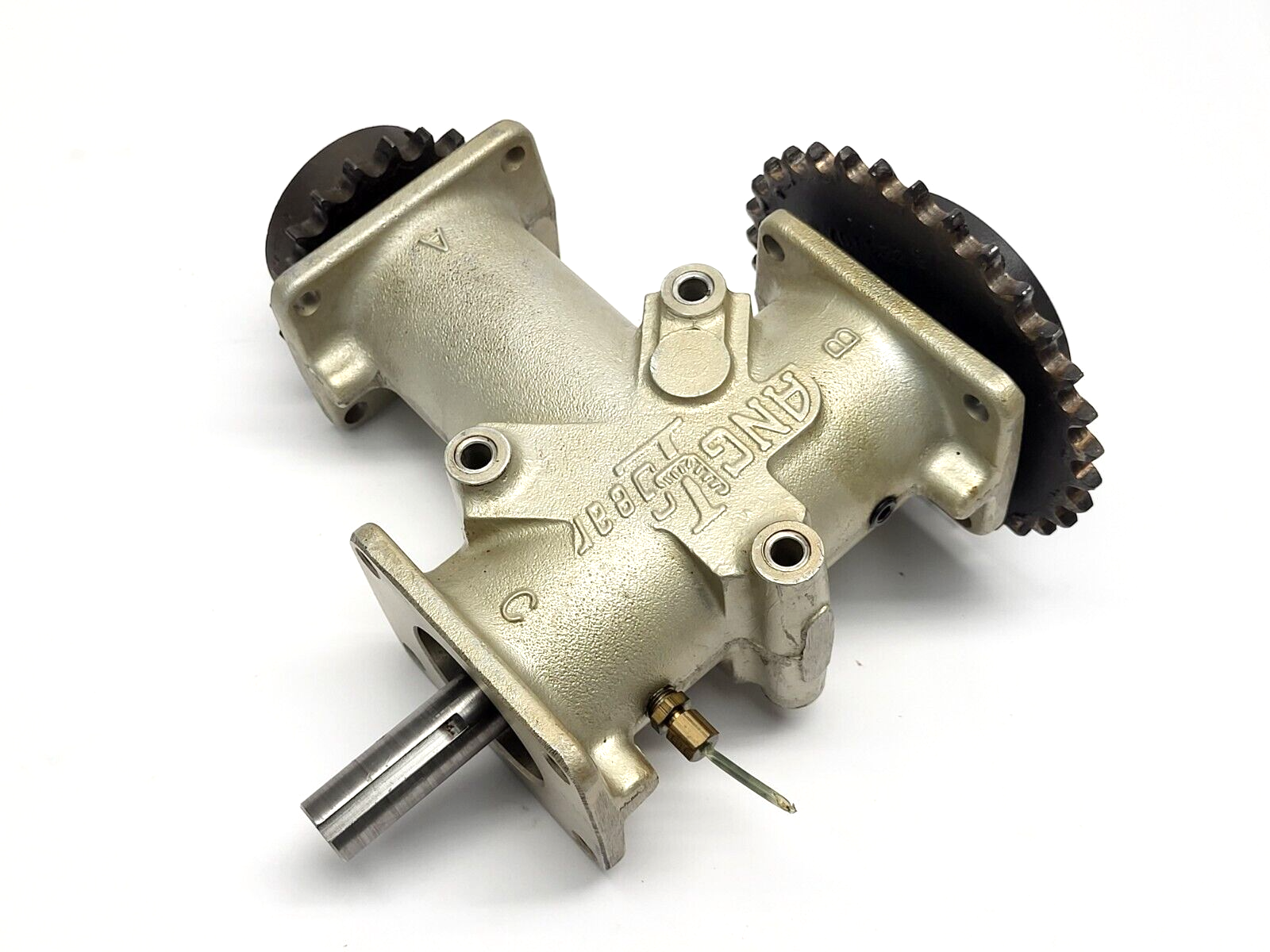 Angl Leap T-Shaped Gear Reducer w/ Martin 40BS32 Sprocket 3/4, 40BS20 3/4 - Maverick Industrial Sales