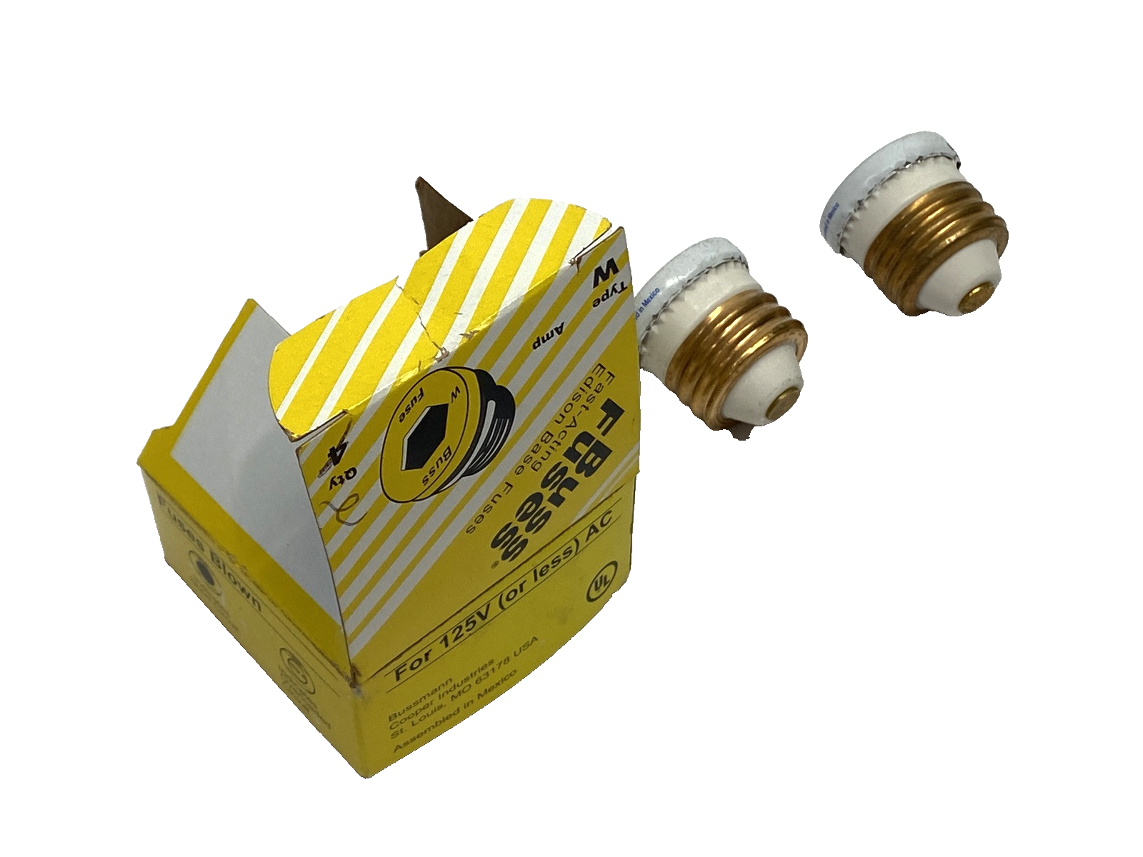 Cooper Bussmann W-10 Fast-Acting Edison Base Fuses Type W PACKAGE OF 2 - Maverick Industrial Sales