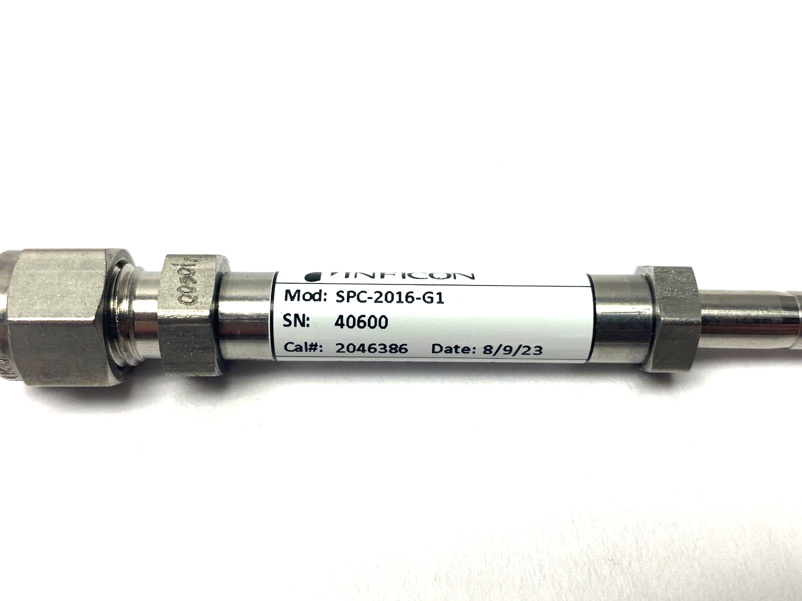 Inficon SPC-2016-G1 Helium Leak Detection Vacuum Jet Nozzle 4.44E-4 atmcc/sec - Maverick Industrial Sales