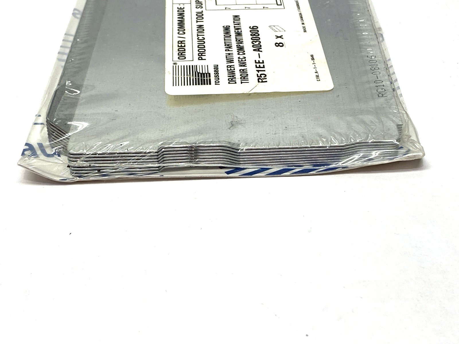 R51EE-A052404 | Rousseau Metal Drawer with Partitioning PKG OF 8 - New - Maverick Industrial Sales