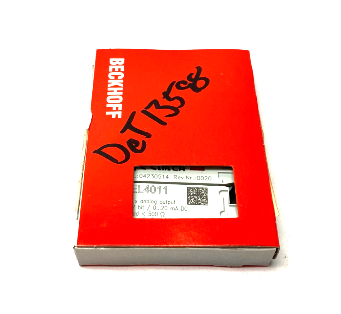 Beckhoff EL4011 EtherCAT 1-Channel Analog Output Terminal 12-Bit - Maverick Industrial Sales