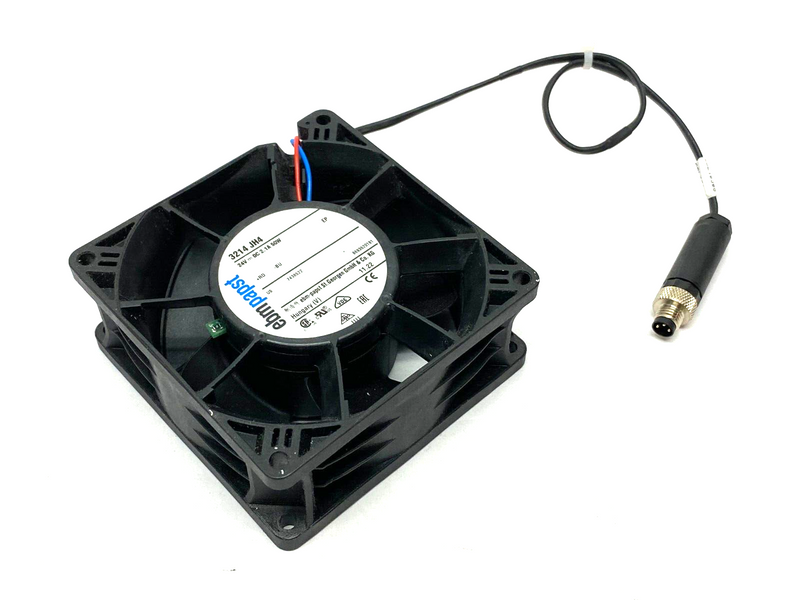 EBM Papst 3214 JH4 Electronic Axial Cooling Fan 24VDC 2.1A 50W 3-Pin Connector - Maverick Industrial Sales