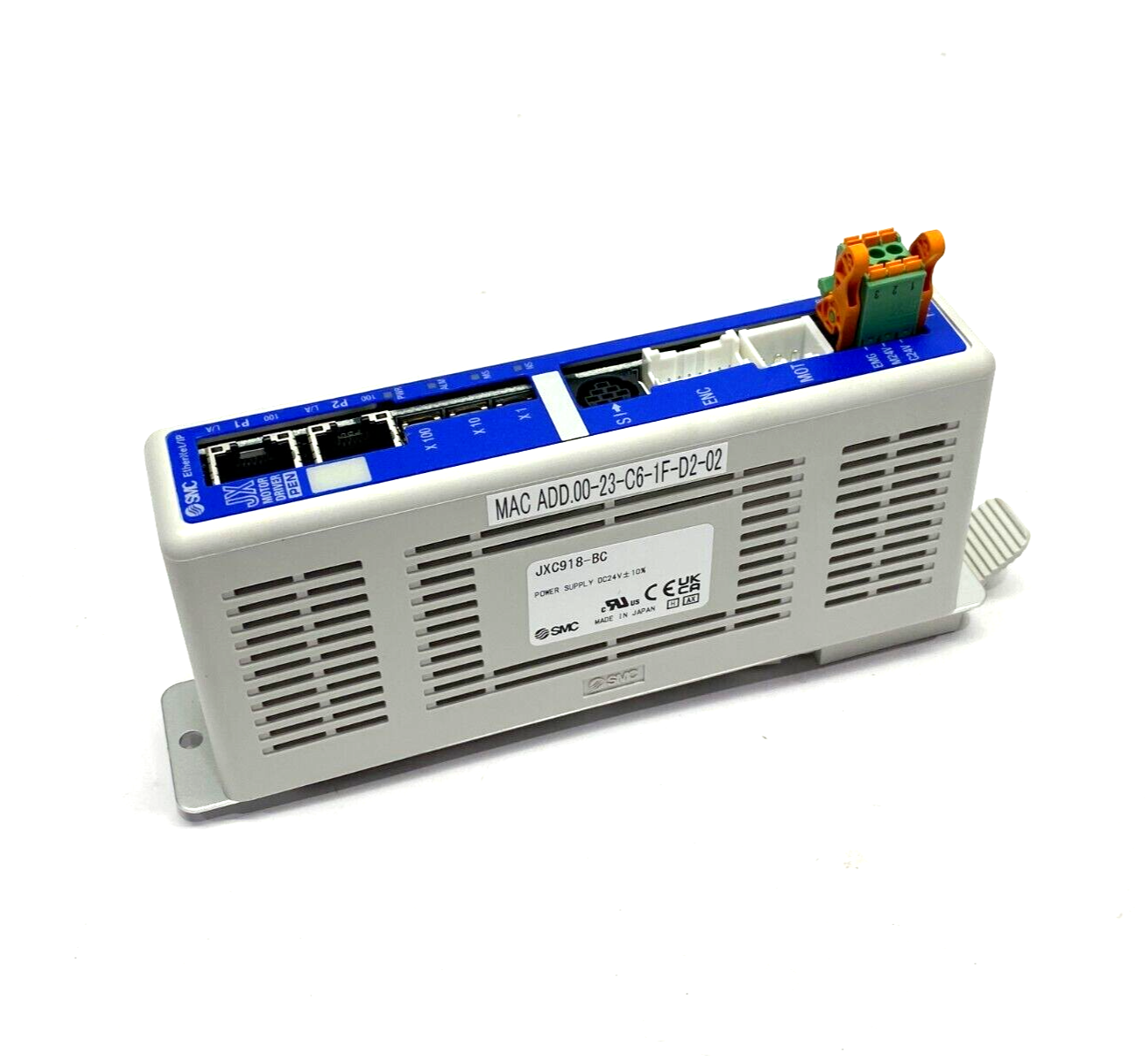 SMC JXC918-BC EtherNet/IP Electric Actuator Power Supply Controller 24VDC - Maverick Industrial Sales
