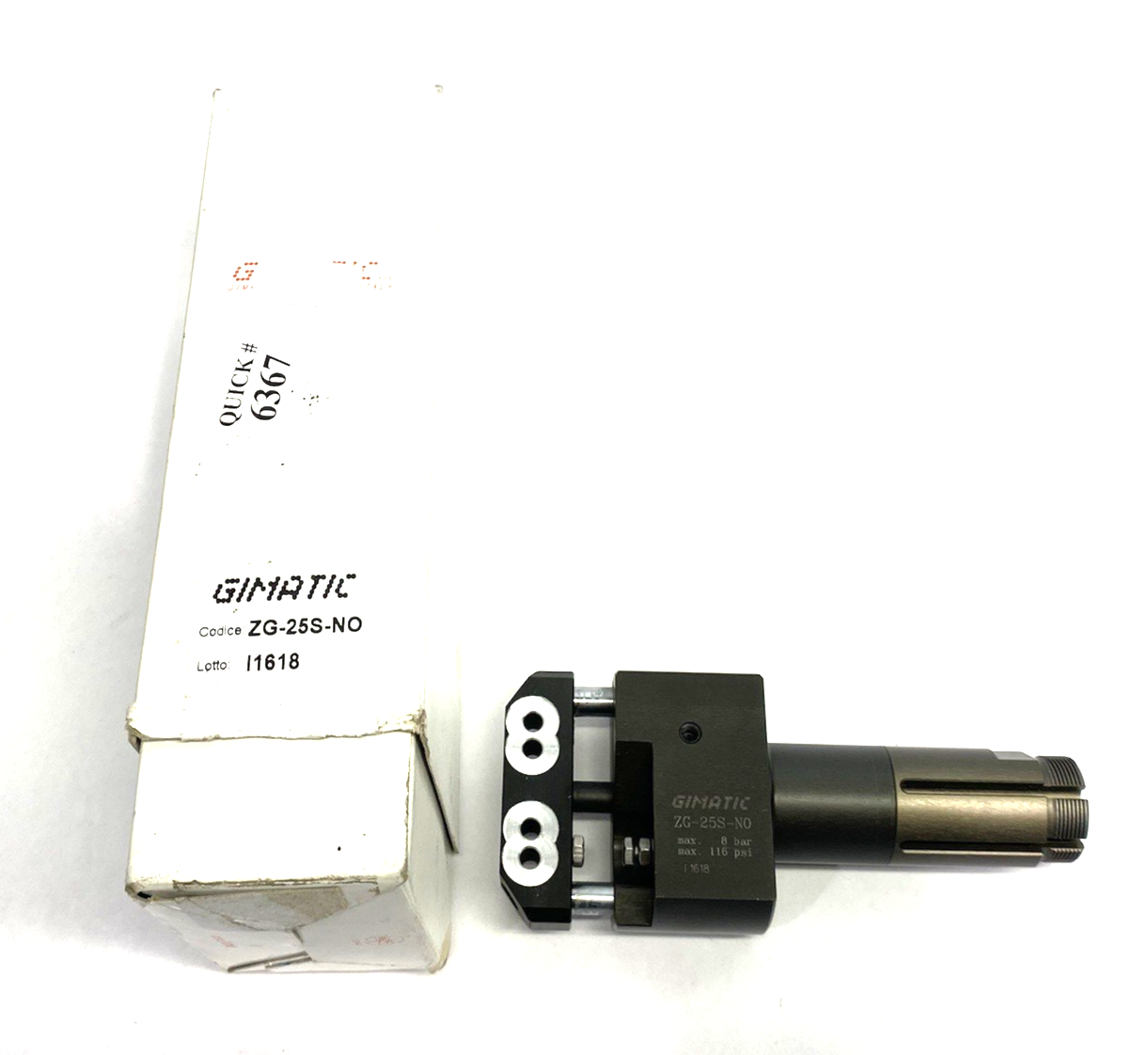 Gimatic ZG-25S-NO Linear Slides for Pneumatic Nippers, Normally Open, 25mm Dia. - Maverick Industrial Sales