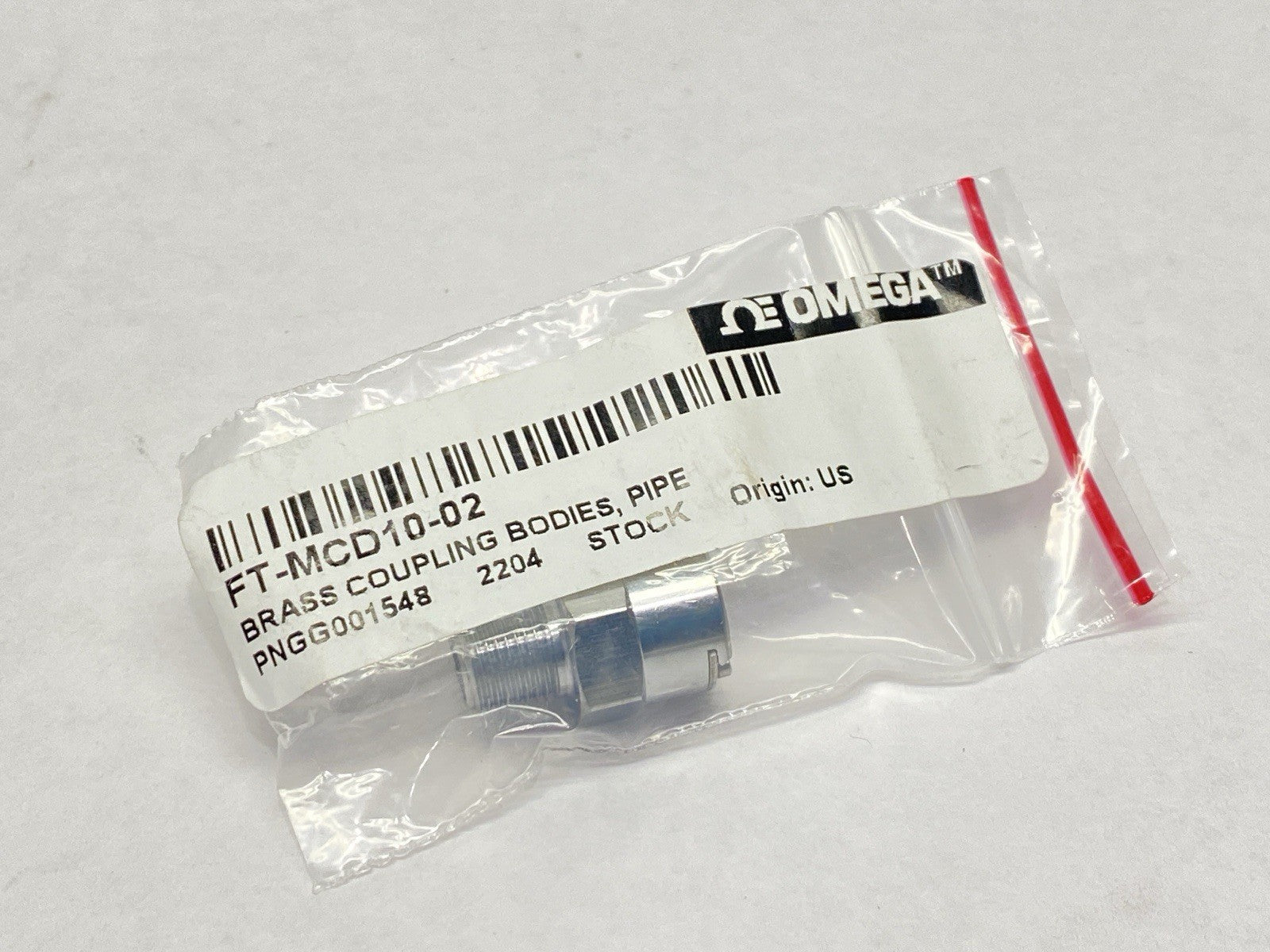 Omega FT-MCD10-02 Chrome Plated Brass Coupling 1/8" Flow - Maverick Industrial Sales