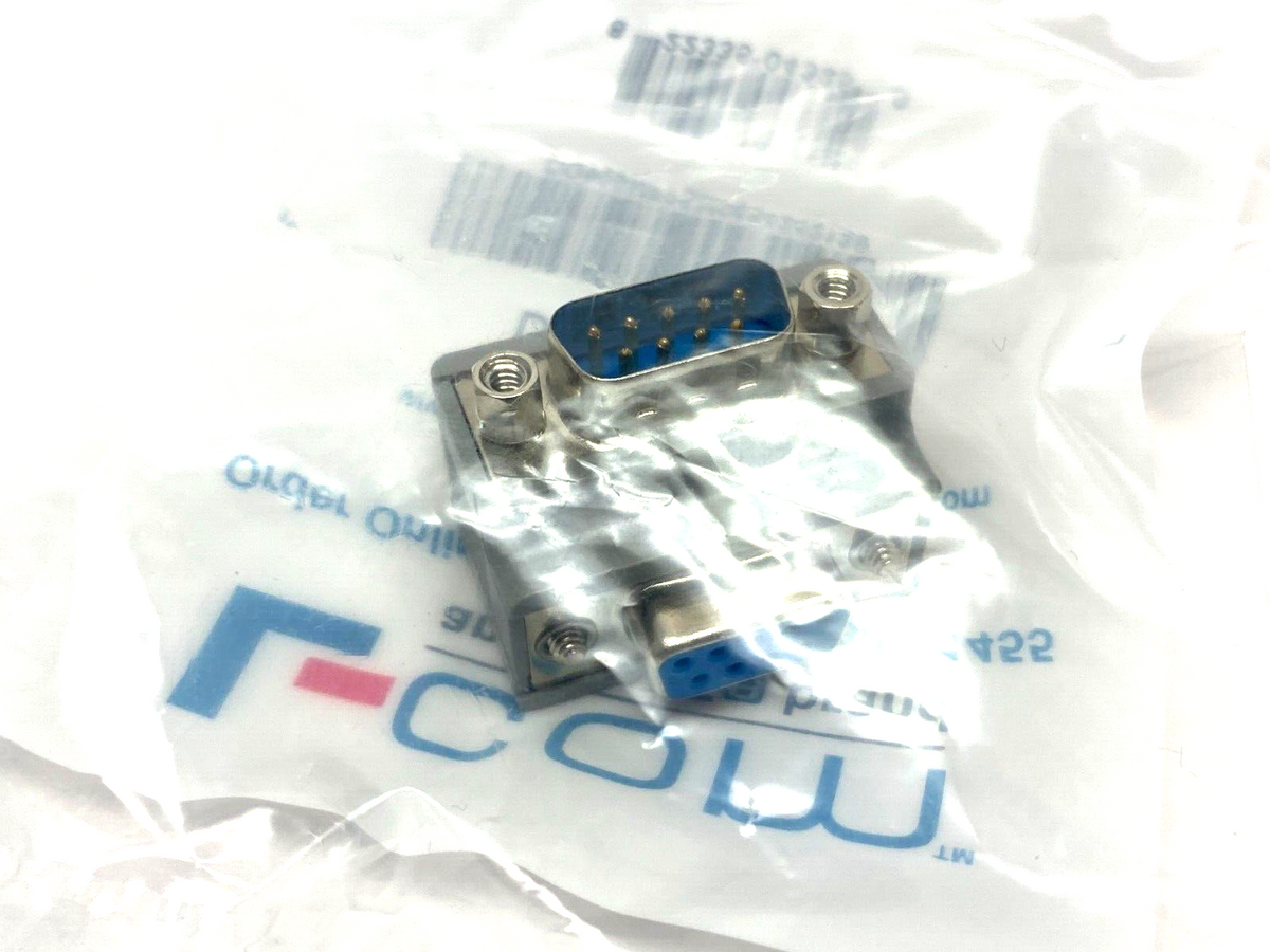 Lcom DG909MF2 Low Profile Right Angle Adapter DB9 Male to Female Cable Exit 2 - Maverick Industrial Sales