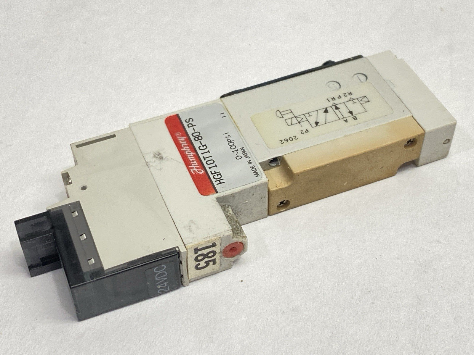 HGF10T1G-80-PS | Humphrey Pneumatic Air Valve 0-100PSI - Used - Maverick Industrial Sales