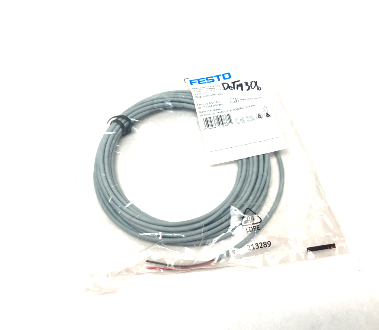 Festo NEBV-H1G2-P-5-N-LE2 Plug Socket Connection Cable 566661 - Maverick Industrial Sales