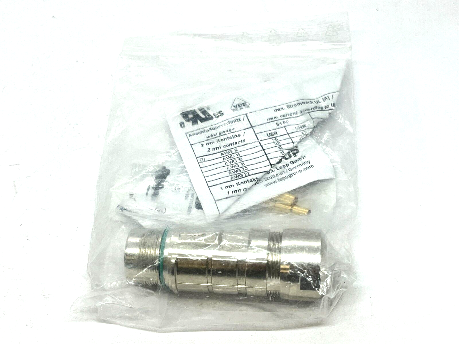 Lapp 76133000 Epic Power LS1 Style F6 Circular Cable Coupler 6 Position Male - Maverick Industrial Sales