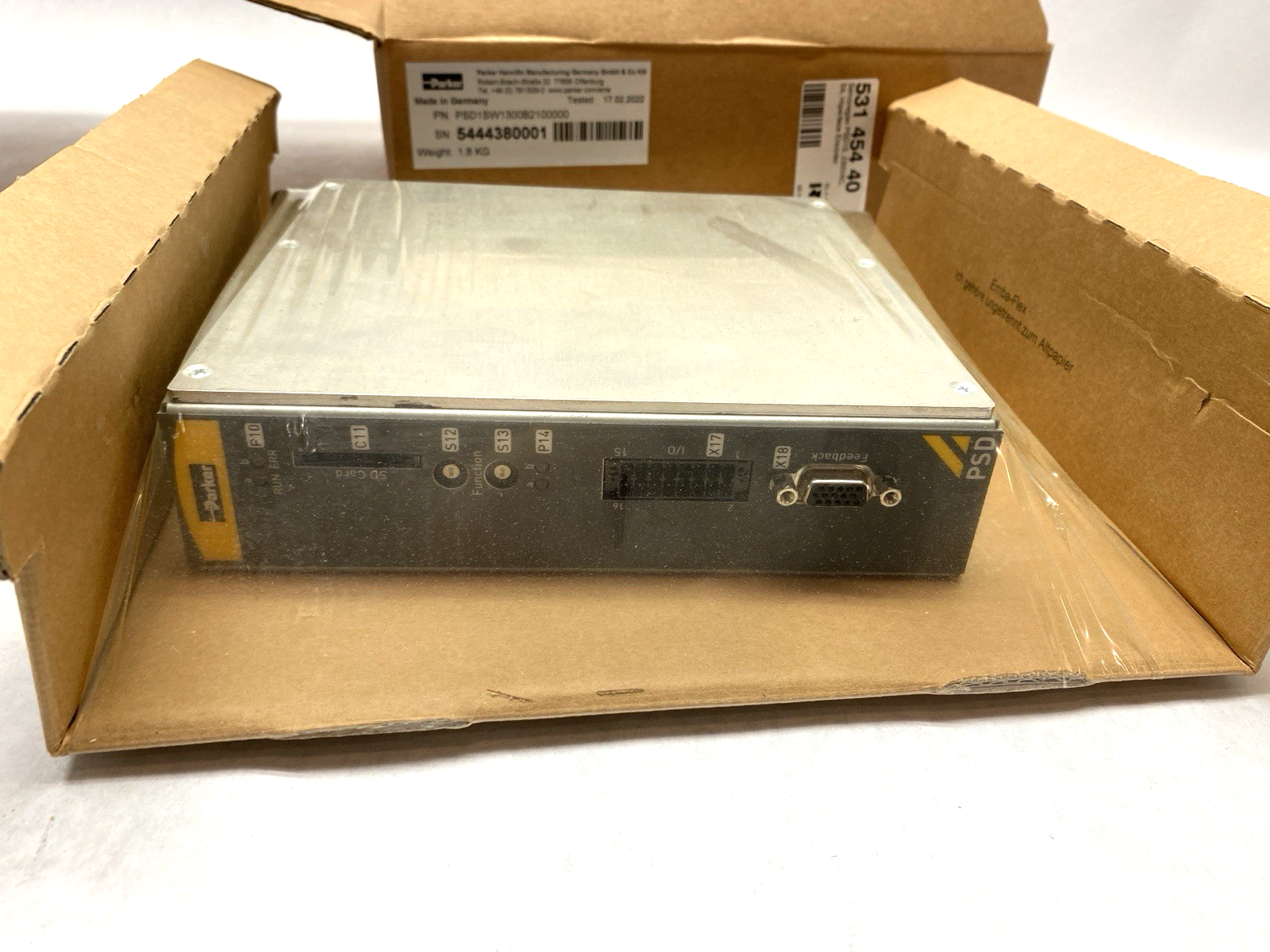 Parker PSD1SW1300B2100000 Servo Drive PSD1S, 230VAC 5A Hiperface Encoder 2/2022 - Maverick Industrial Sales