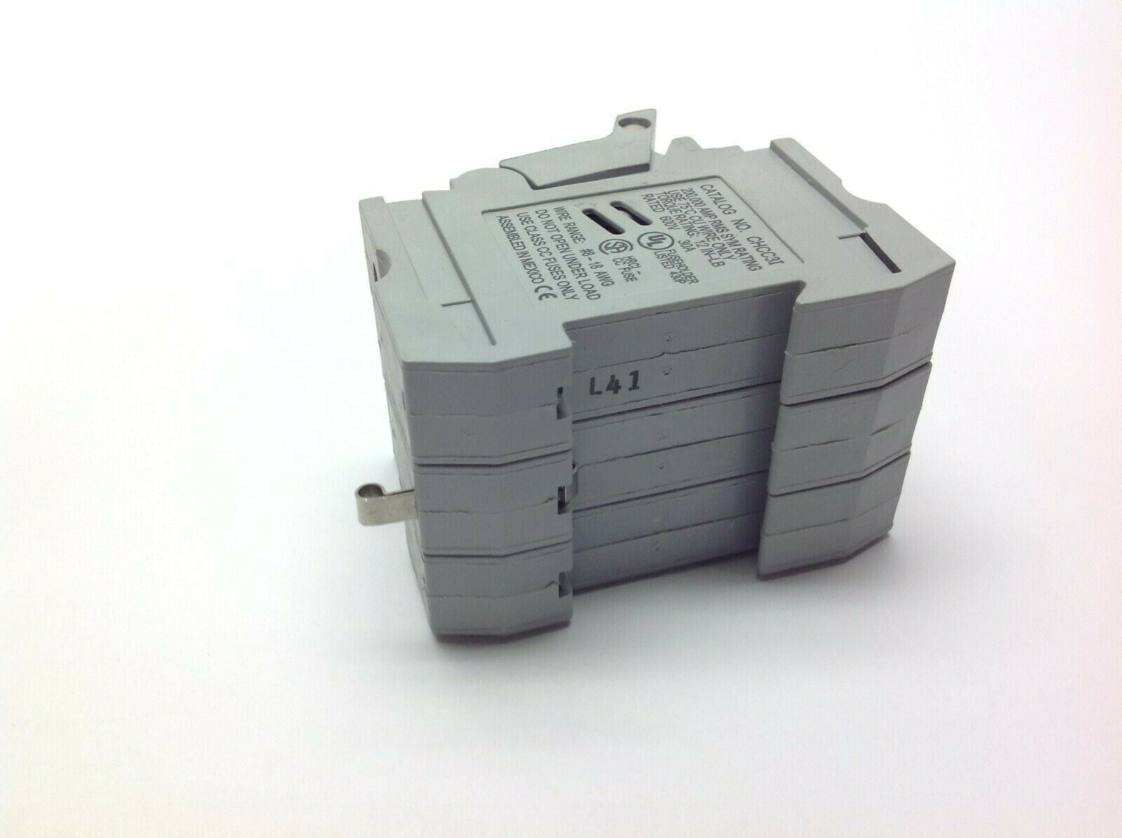 Buss CHCC3I Fuseholder w/ (3) LP-CC-1 Low-Peak Fuses - Maverick Industrial Sales