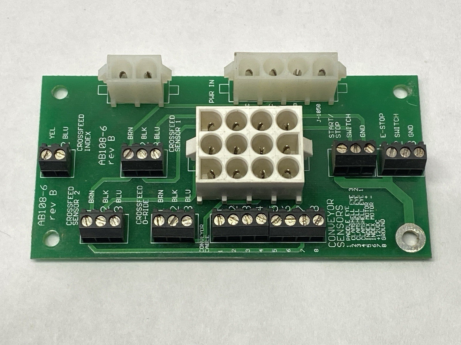 AB108-6 | KIB Enterprises Rev B Conveyor Sensor Circuit Board - Used - Maverick Industrial Sales