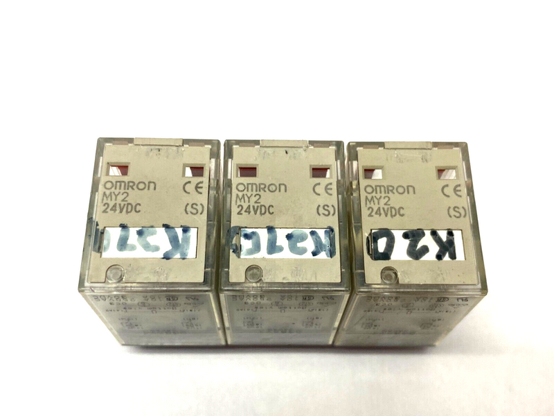 Omron MY2 Miniature Cube Relay 24VDC LOT OF 3 - Maverick Industrial Sales