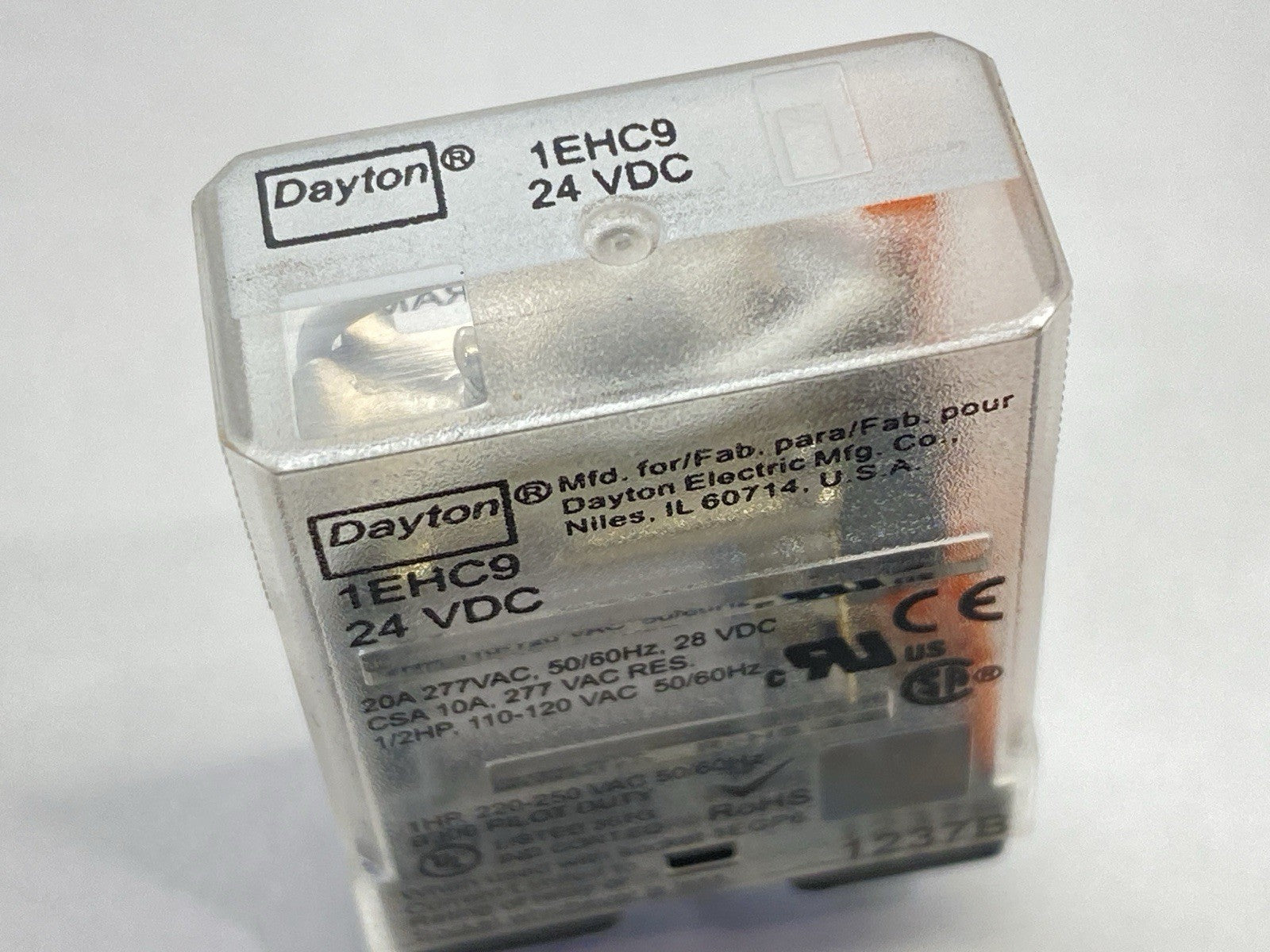 Dayton 1EHC9 General Purpose Plug In Relay 15A 24VDC LOT OF 7 - Maverick Industrial Sales