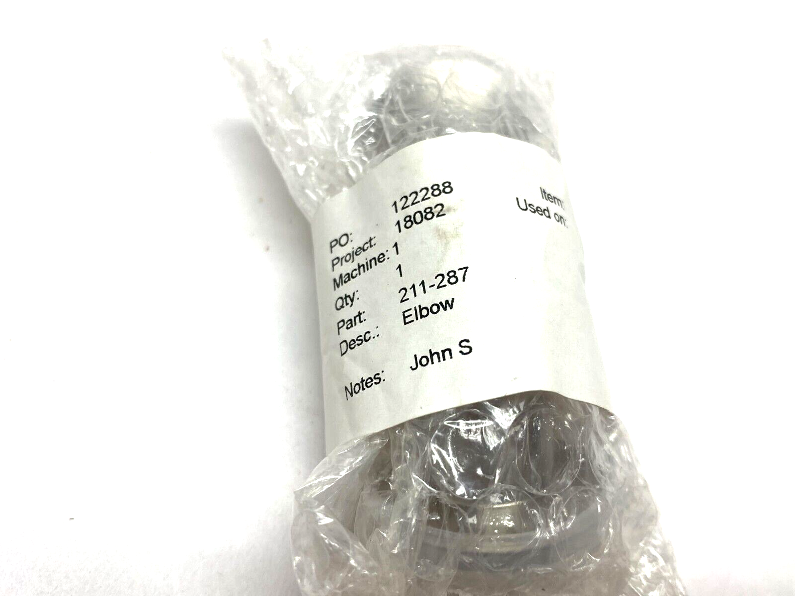 Inficon 211-287 Stainless Steel 90 Degree Elbow Flange Fitting - Maverick Industrial Sales
