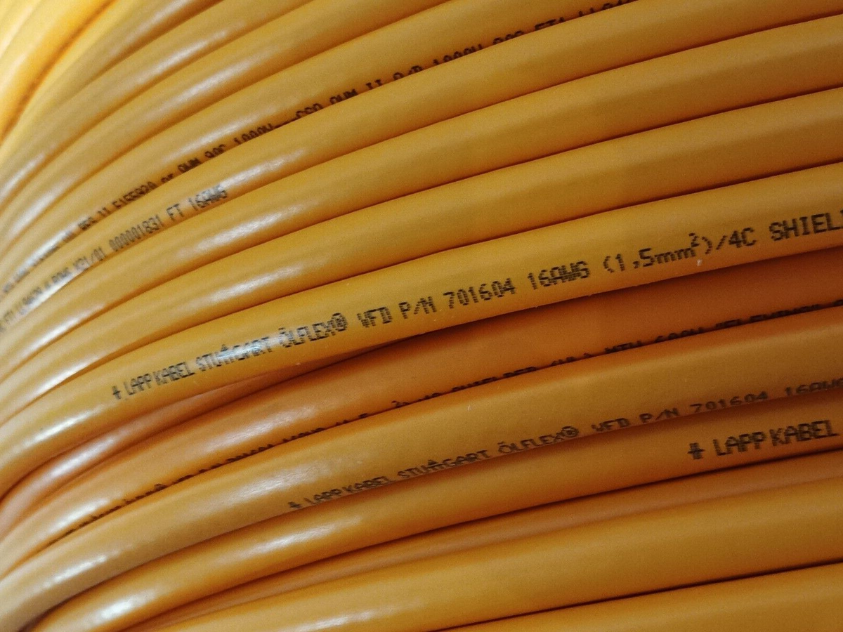 | Lapp 701604 Olflex VFD Cable 16 AWG 4C Orange PVC 10' FT - New – Open box - Maverick Industrial Sales
