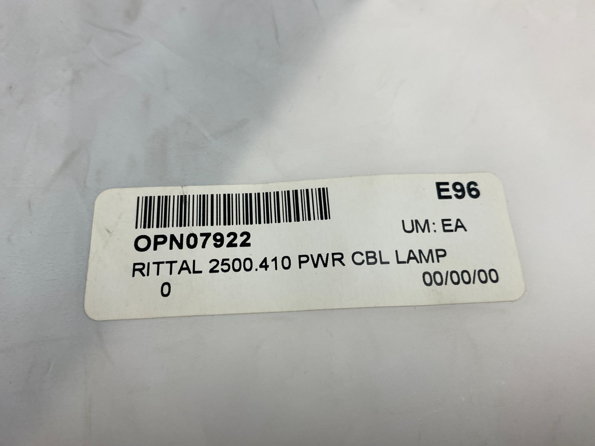 SZ 2500.410 | Rittal Single Ended Power Connection Cable 2500410 LOT OF 4 - New – Open box - Maverick Industrial Sales