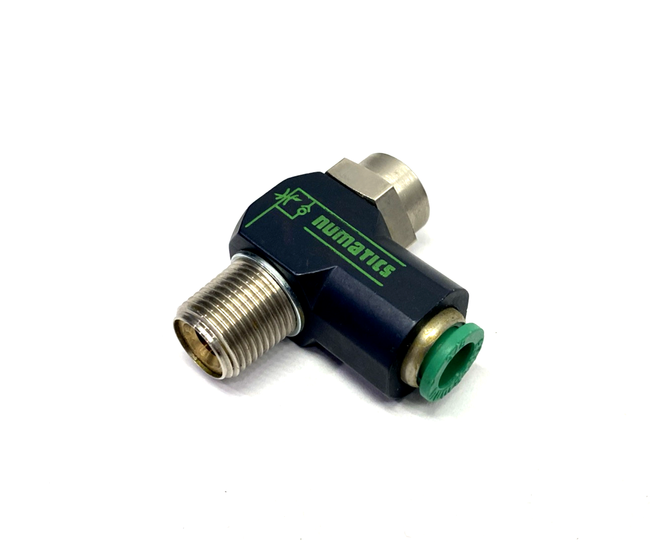 Numatics 3FPRN12 Pneumatic Flow Control Fitting, 3/8" Tube OD 3/8" NPT LOT OF 3 - Maverick Industrial Sales