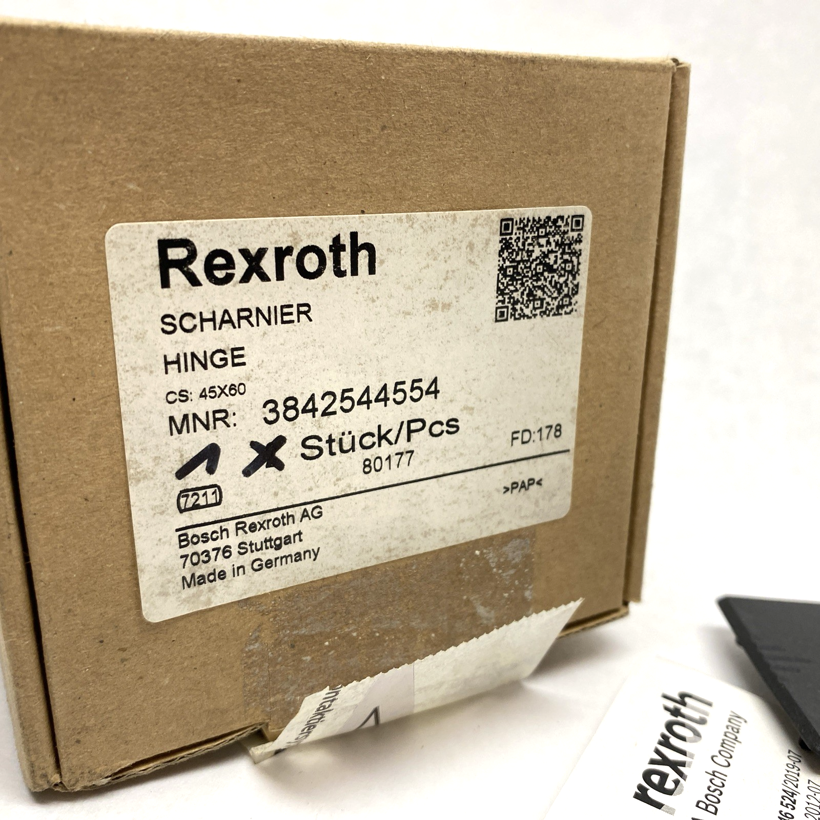 Rexroth 3842544554 Scharnier Hinge 3 842 544 554 BOX OF 1 PCS - Maverick Industrial Sales