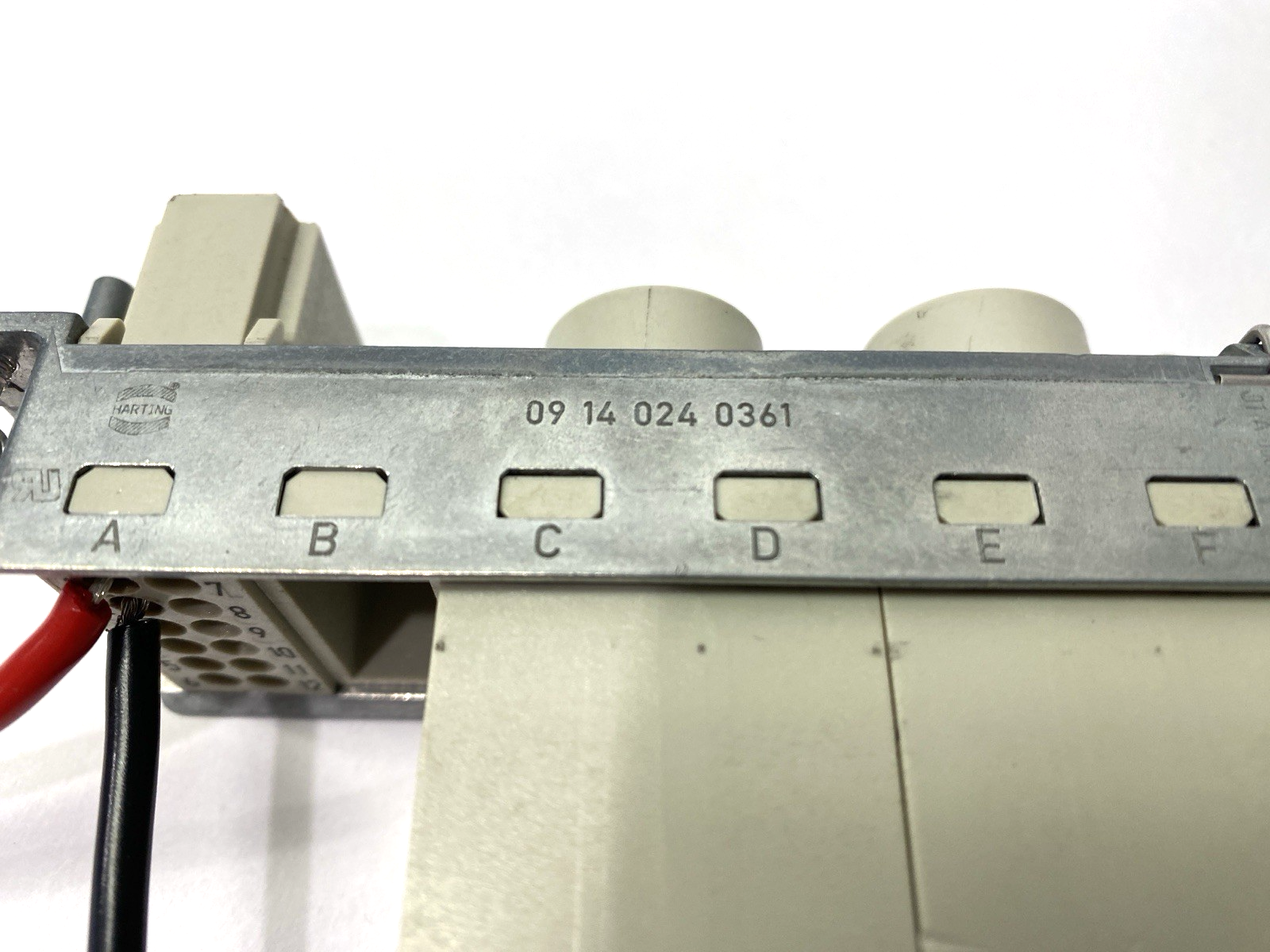 19300240448 | Harting Hood Connector Assy w/09140123001 & 2x 09140012662 Modules - Used - Maverick Industrial Sales
