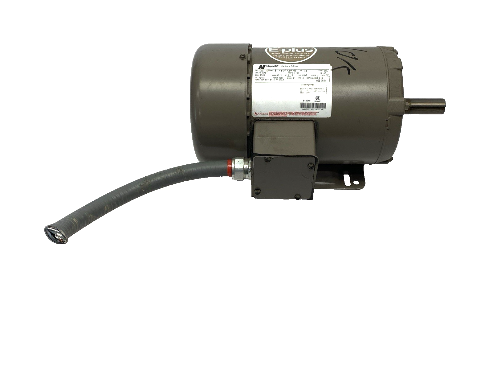 Magnetek 8-349739-01 General Purpose Motor 3-Phase 1.5HP 1745RPM 200-208V 60Hz - Maverick Industrial Sales