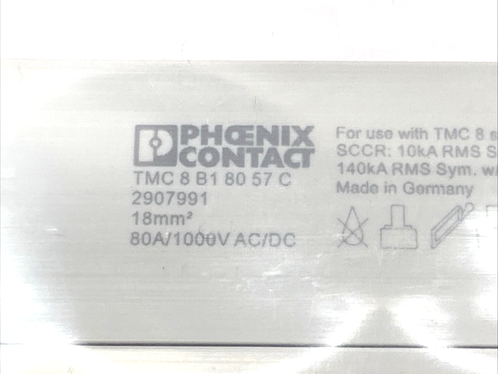 Phoenix Contact 2907991 Busbar TMC 8 B1 80 57C 1000V/80A 57-Pole - Maverick Industrial Sales