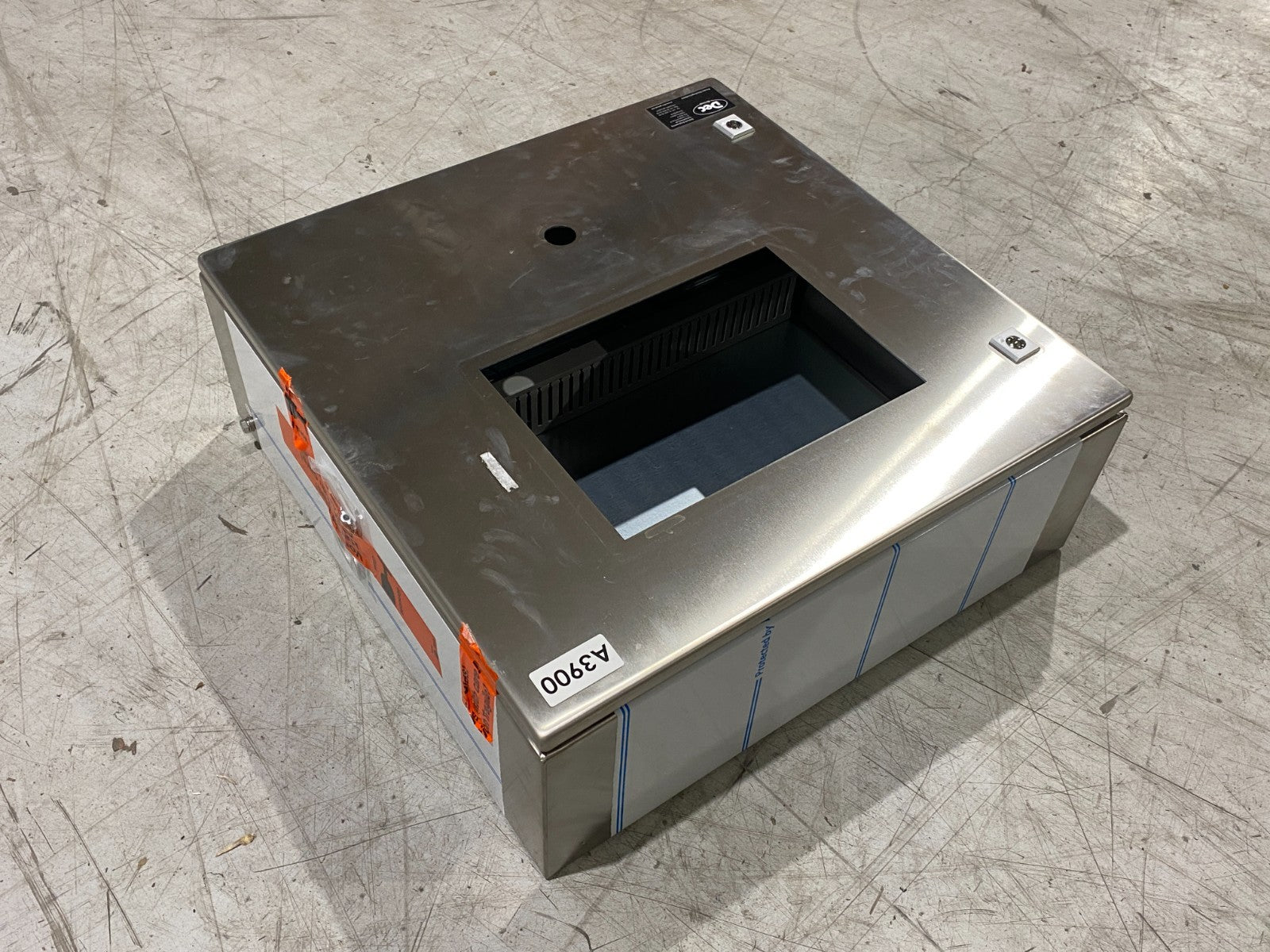 9405600 | Rittal KEL 9405.600 Stainless Steel Enclosure 600x600x210mm HOLE CUT - New – Open box - Maverick Industrial Sales
