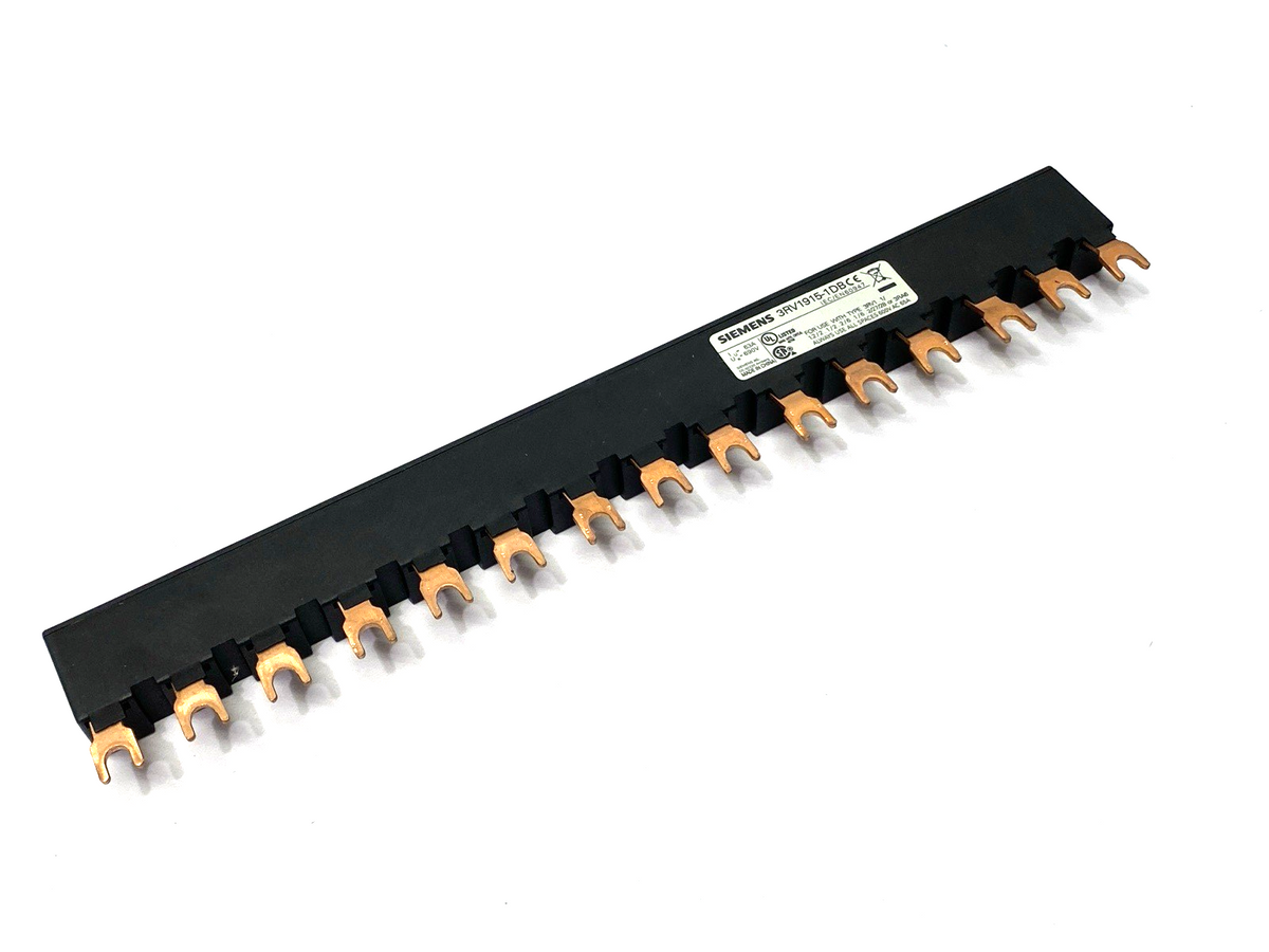 Siemens 3RV1915-1CB Busbar 3-Phase 600VAC 65A - Maverick Industrial Sales