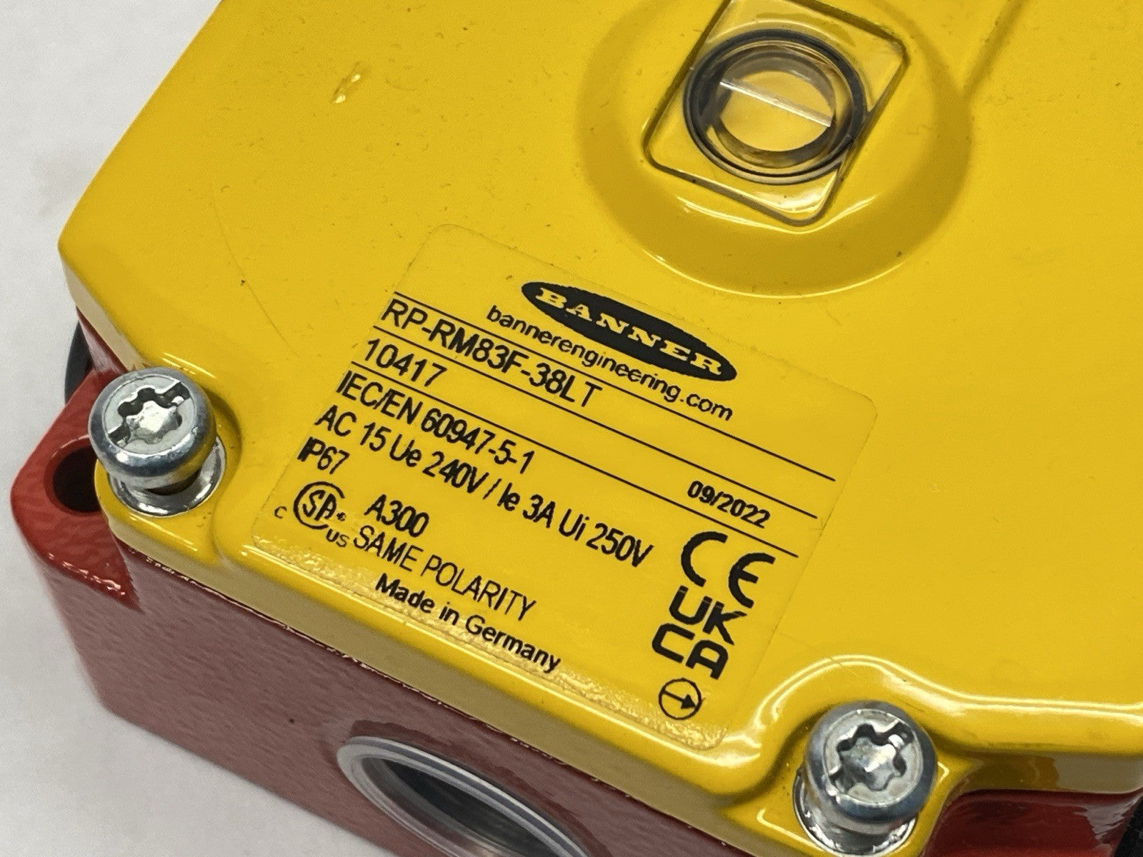 Banner RP-RM83F-38LT Heavy-Duty Metal Emergency Stop Rope Pull 82128 - Maverick Industrial Sales