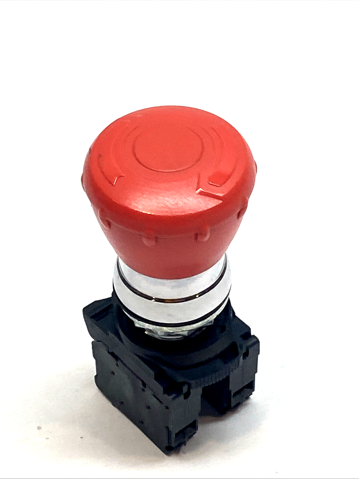 Allen-Bradley 800FM-MT44 Red Twist-to-Release Push Button 40mm w/ 800F-X01 2NC - Maverick Industrial Sales