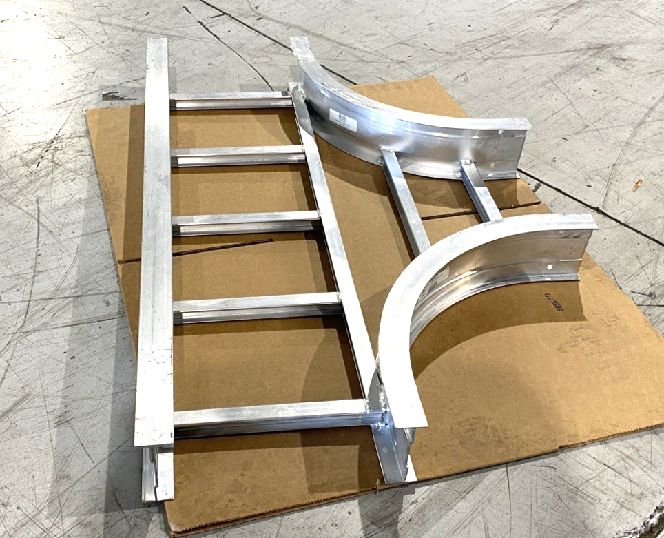 Legrand LD-4A-HT12-12 Aluminum Cable Tray Tee 4"x12", 12" Bend P302568 LOT OF 4 - Maverick Industrial Sales