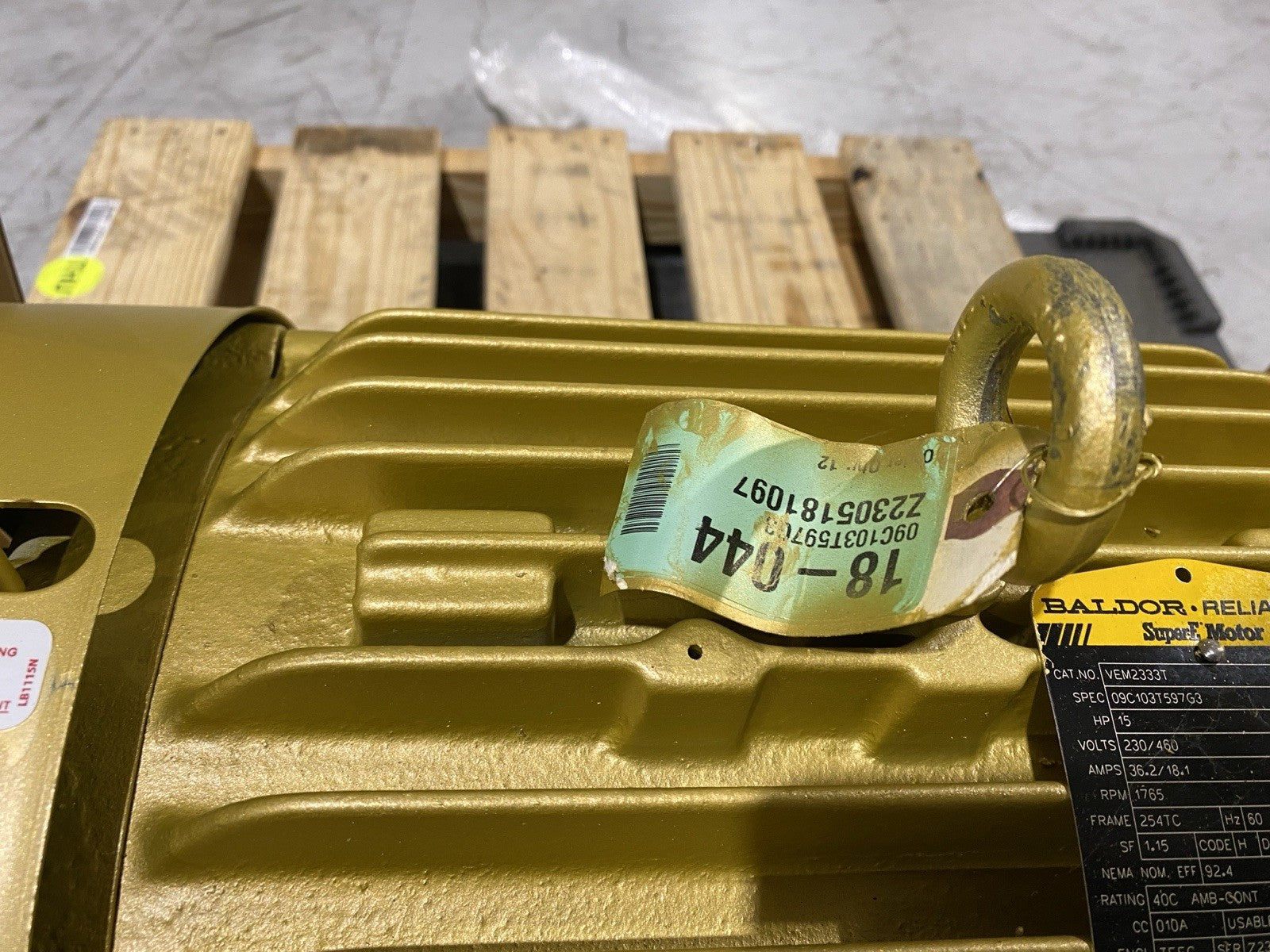 ABB Baldor Super-E VEM2333T 15HP 1765 RPM 230/460V 3PH FR: 254TC TEFC - Maverick Industrial Sales